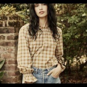 Doen Acadia Plaid Blouse